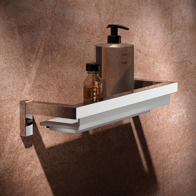 Keuco Edition 90 Square shower shelf with squeegee