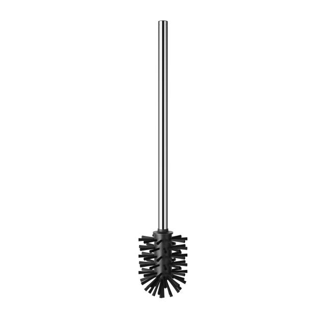 Keuco replacement toilet brush head with handle chrome/black