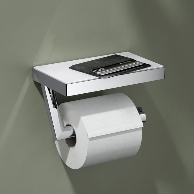 Dérouleur papier toilette fixation électrostatique