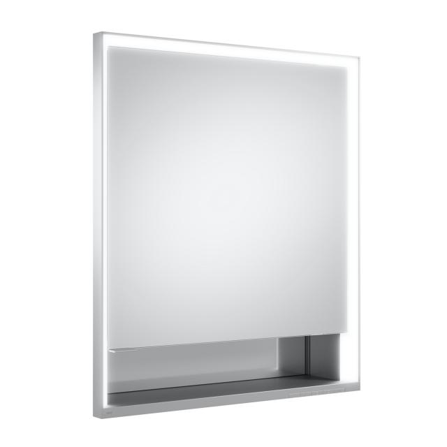 Keuco Royal Lumos mirror cabinet with lighting and 1 door hinged right, recessed