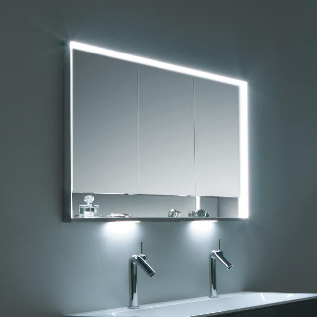 Keuco Royal Lumos recessed mirror cabinet with LED lighting