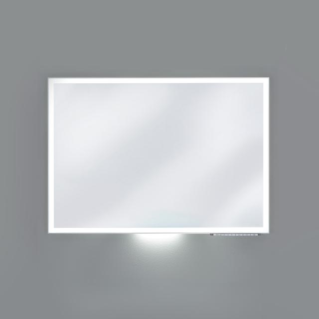 Keuco Royal Lumos Spiegel mit LED-Beleuchtung silber eloxiert, mit Spiegelheizung