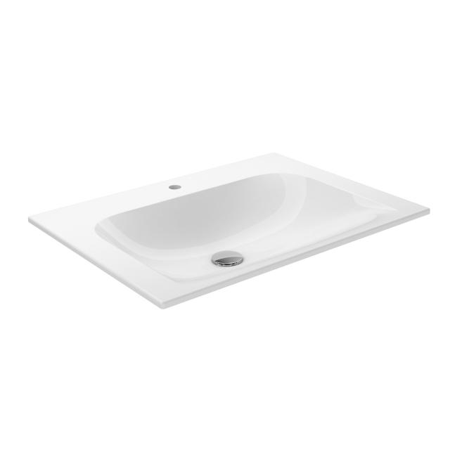 Keuco X-Line ceramic washbasin 1 tap hole, with concealed overflow