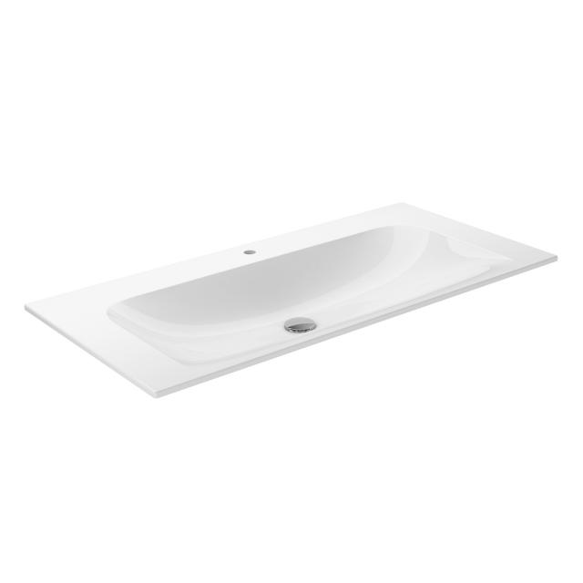 Keuco X-LINE ceramic washbasin 1 tap hole, with concealed overflow