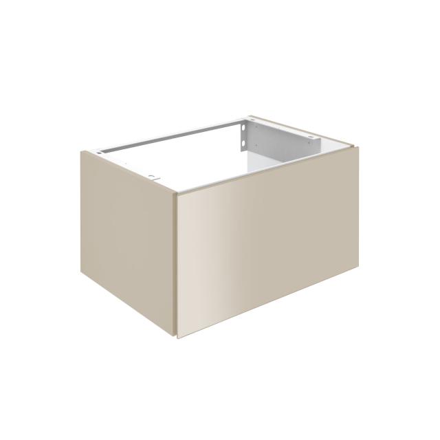 Keuco X-Line Meuble sous-lavabo pour lavabo encastré par-dessus avec 1 tiroir Façade cachemire/corps du meuble cachemire mat
