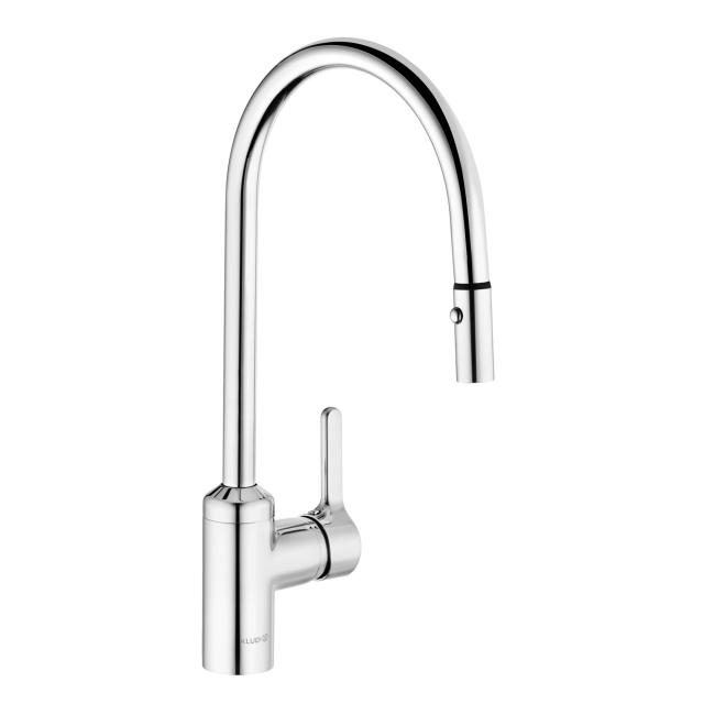 Kludi BINGO STAR single-lever kitchen mixer tap, with pull-out spout