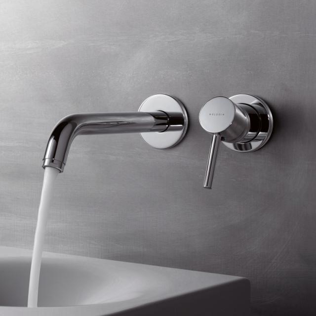 Kludi BOZZ wall-mounted concealed basin mixer projection: 230 mm, chrome