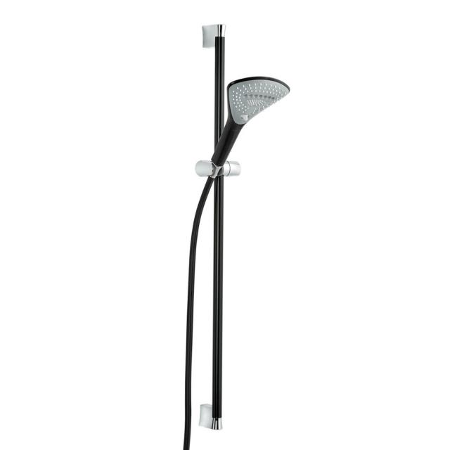 Kludi FIZZ 3S shower set with shower rail matt black/chrome
