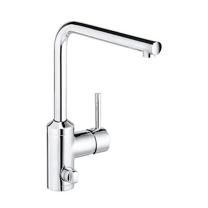 Kludi L-INE single-lever kitchen mixer tap, with utility connection