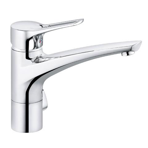 Kludi MX single-lever kitchen mixer tap, with utililty connection chrome