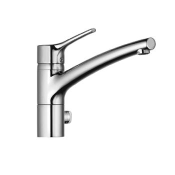 Kludi TRENDO single-lever kitchen mixer tap, with utililty connection chrome