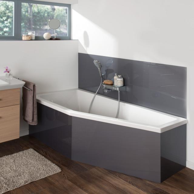 Koralle T200 compact bath, built-in white