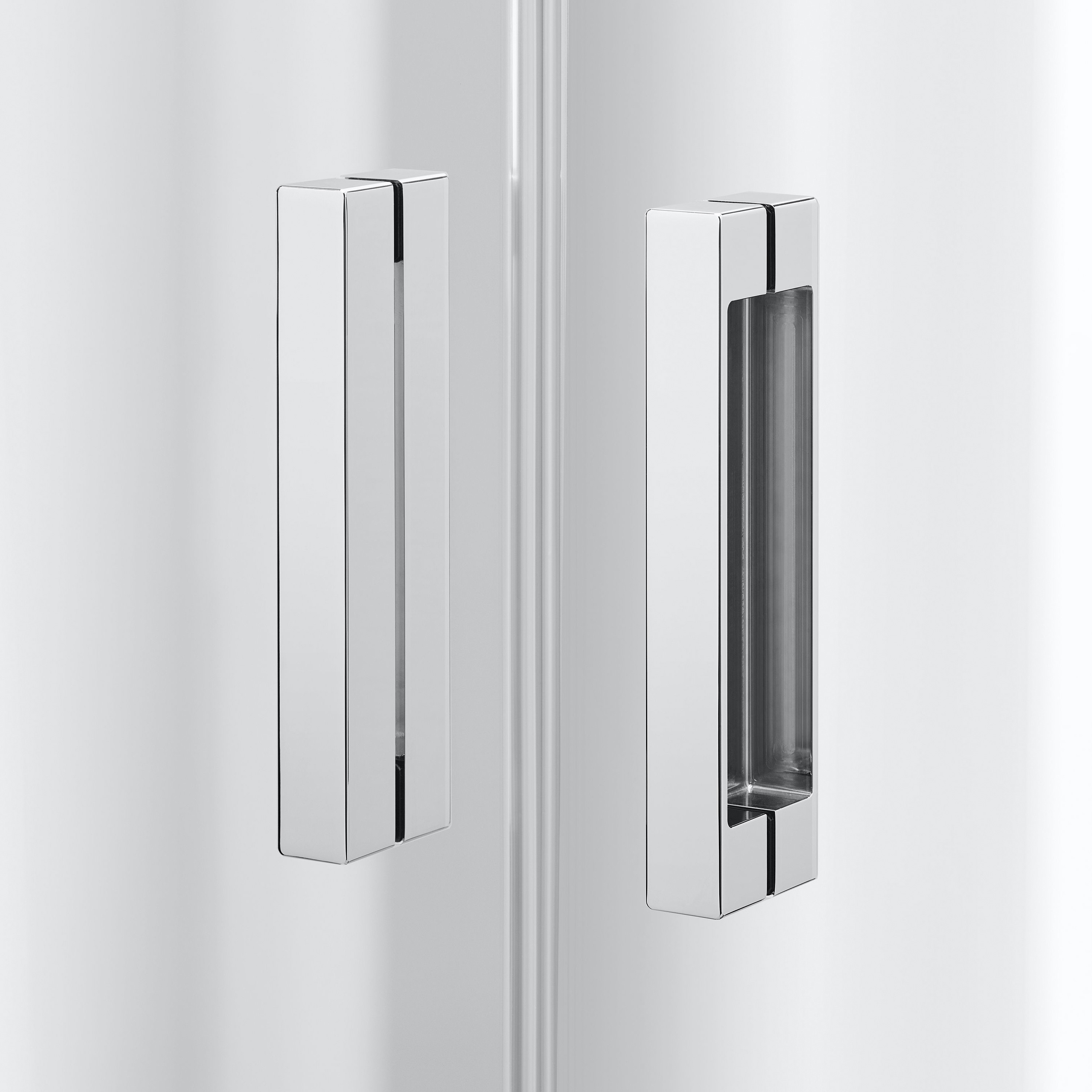 Koralle SL410 hinged door with fixed element for partition TSG transparent  matt silver VY01809020AA1 REUTER
