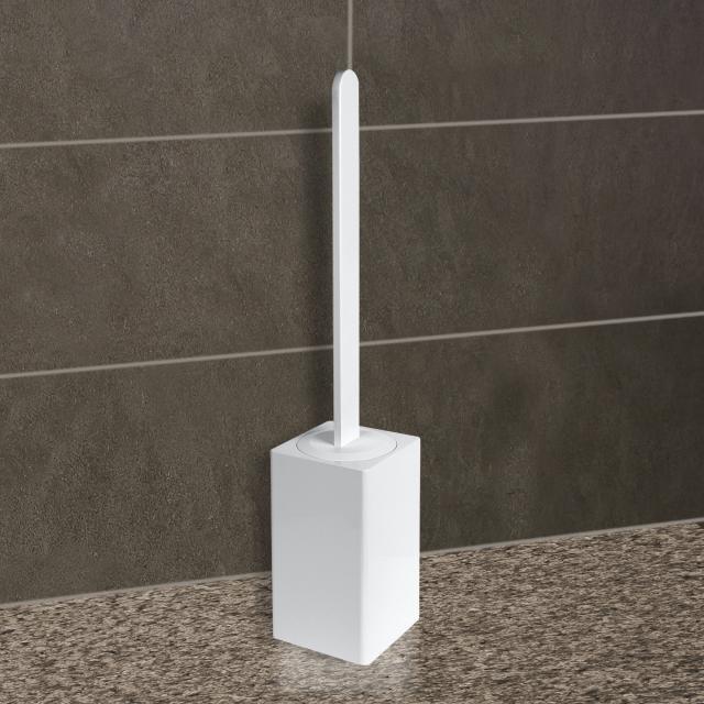 KOH-I-NOOR MATERIA freestanding toilet brush set white