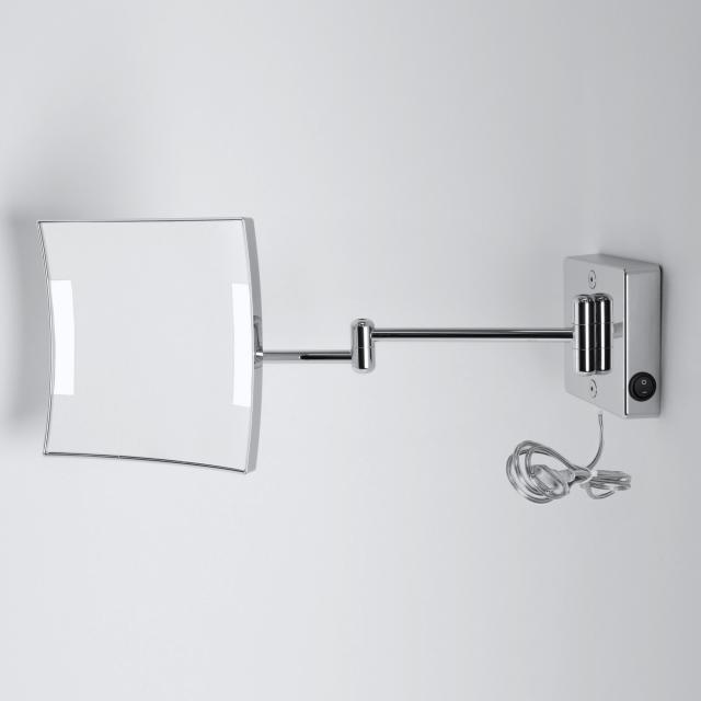 KOH-I-NOOR QUADROLO LED wall-mounted beauty mirror, with plug
