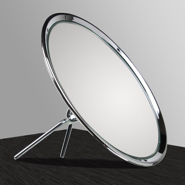 KOH-I-NOOR TOELETTA one-sided beauty mirror with foldable stand chrome