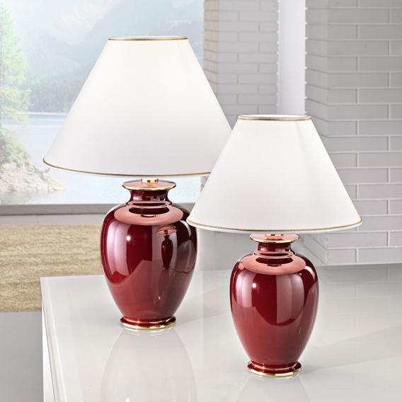 Kolarz Giardino Bordeaux Table Lamp, Red Table Lamp Bases Uk