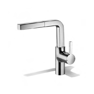 KWC Ava single-lever kitchen mixer tap, with pull-out spout chrome