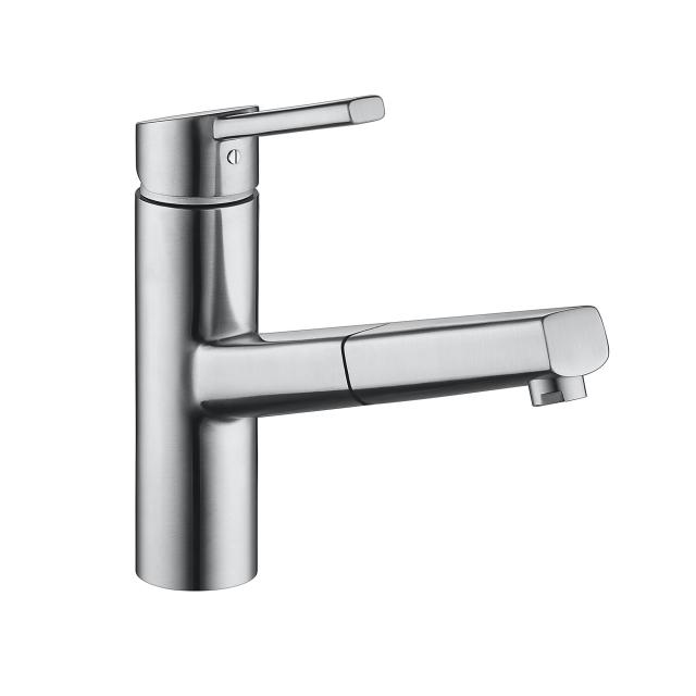 KWC Luna-E single-lever kitchen mixer tap, with pull-out spout