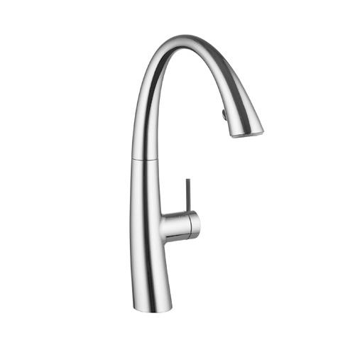 KWC Zoe single-lever kitchen mixer tap, with pull-out spout chrome