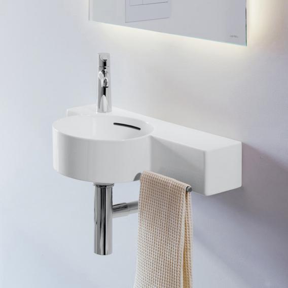 LAUFEN VAL hand washbasin white, with Clean Coat, with 1 tap hole, with overflow