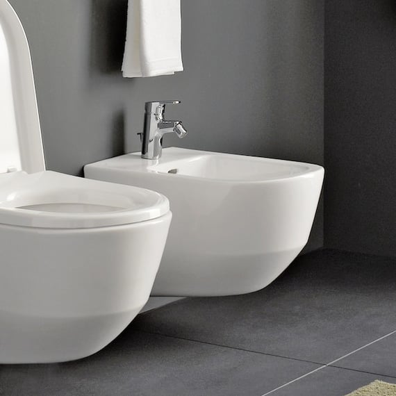 Mitigeur lavabo pour bidet/wc Douchette hygiénique à poussoir et flexible  satin - TRES 181113 - Vita Habitat