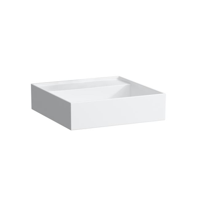 Kartell by LAUFEN countertop washbasin white, with Clean Coat, without tap hole