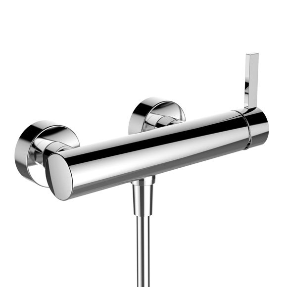 Kartell by LAUFEN exposed shower fitting, with shower set chrome, for Switzerland