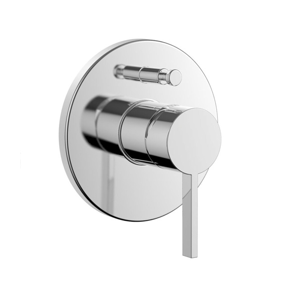 Kartell by LAUFEN single lever trim set for concealed bath fitting without vacuum breaker chrome