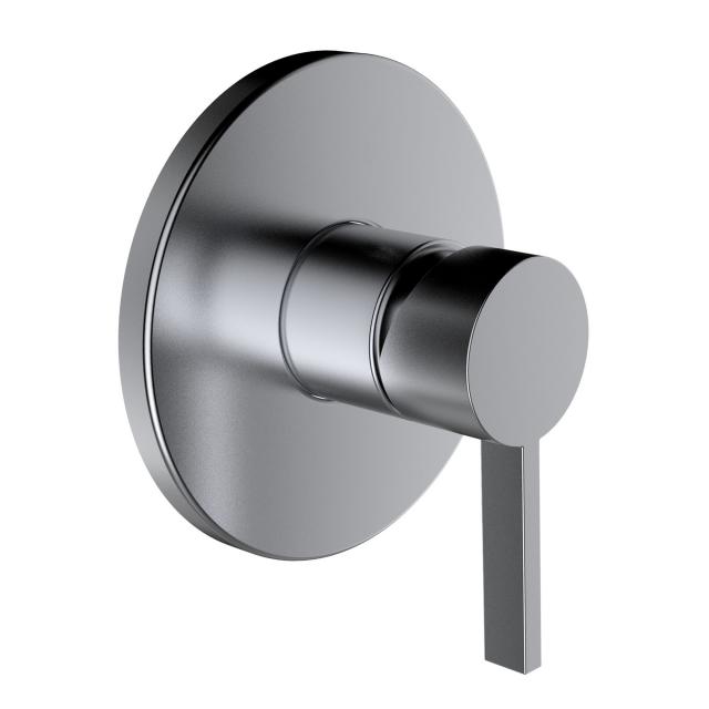 Kartell by LAUFEN single lever trim set for concealed shower fitting brushed stainless steel
