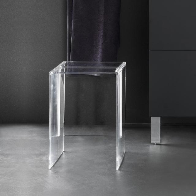 Kartell by LAUFEN stool clear crystal