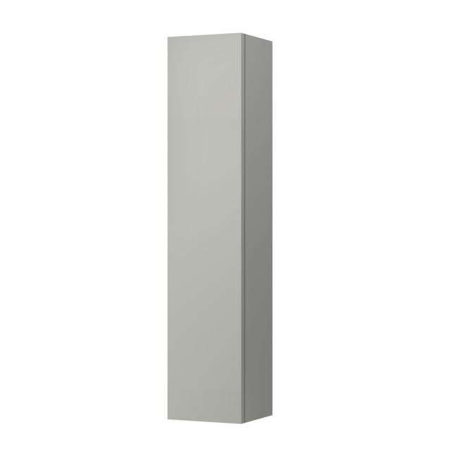 Kartell by LAUFEN tall unit with 1 door front pebble grey / corpus pebble grey