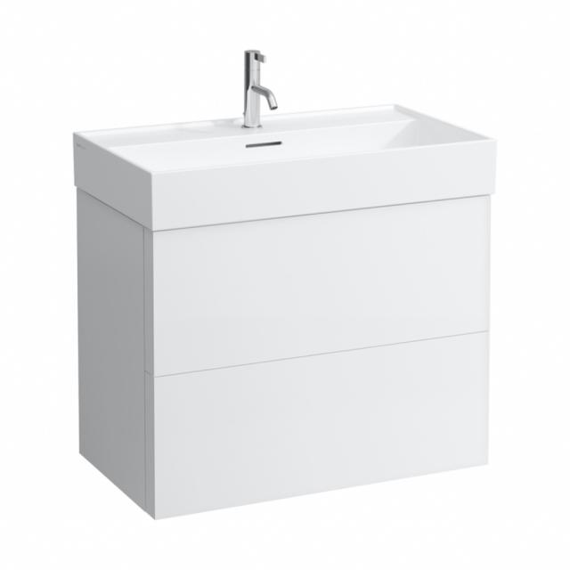 Kartell by LAUFEN vanity unit with 2 pull-out compartments matt white