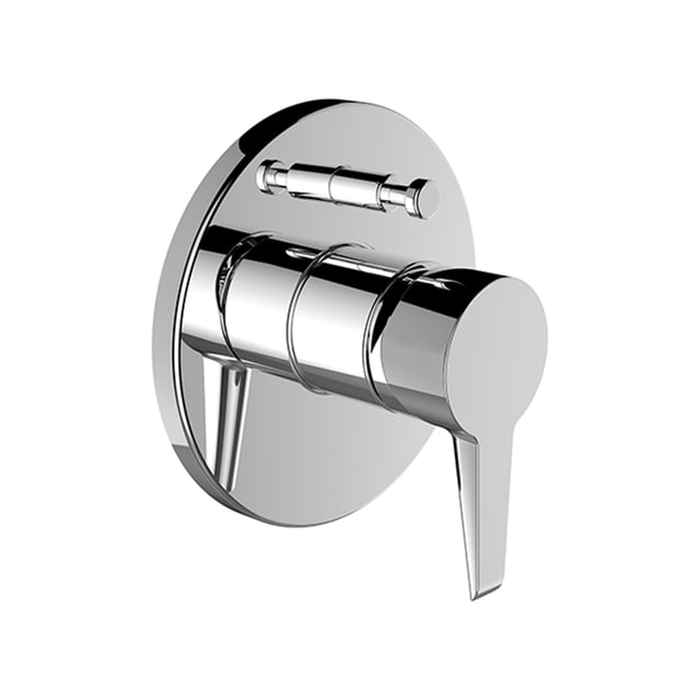 Miscelatore Per Vasca Da Bagno A Parete In Ottone Cromato – Rubinetto Monocomando Con Deviatore Girevole, Design Moderno E Minimalista, Facile Da Installare