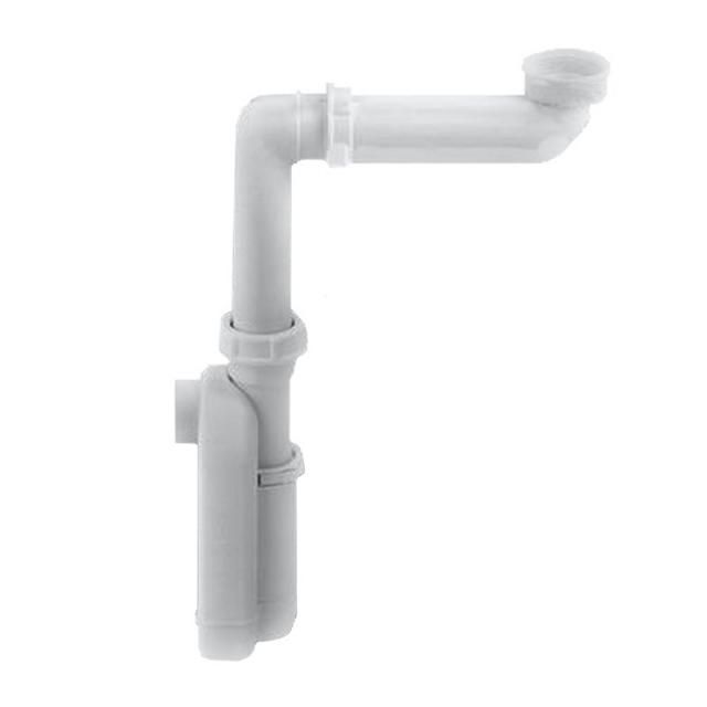 LAUFEN compact siphon with telescopic connection pipe