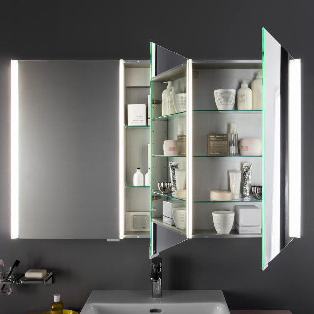 LAUFEN frame 25 mirror cabinet with LED lighting mirrored sides