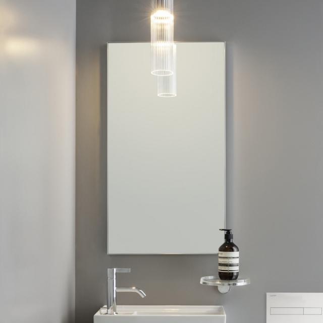 LAUFEN frame 25 mirror without lighting silver anodised