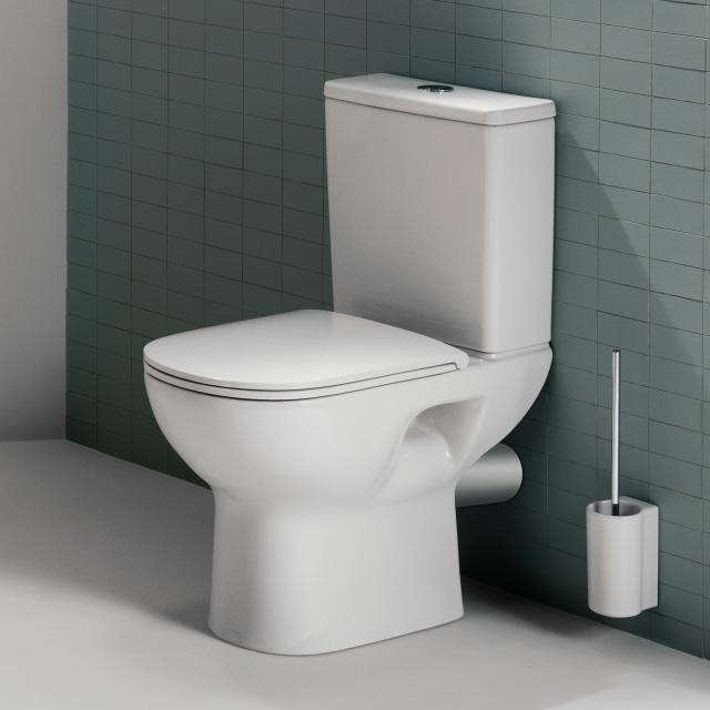 LAUFEN LUA floorstanding, close-coupled washdown toilet white, with Clean Coat, horizontal outlet