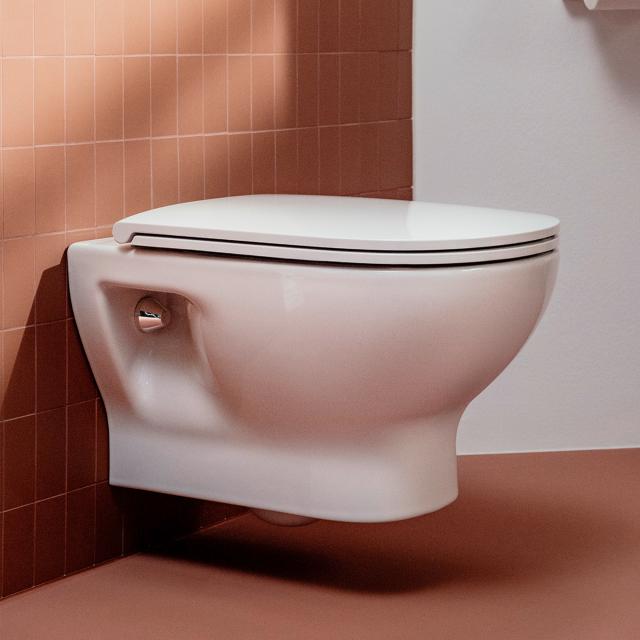 LAUFEN LUA wall-mounted, washdown toilet white, with Clean Coat