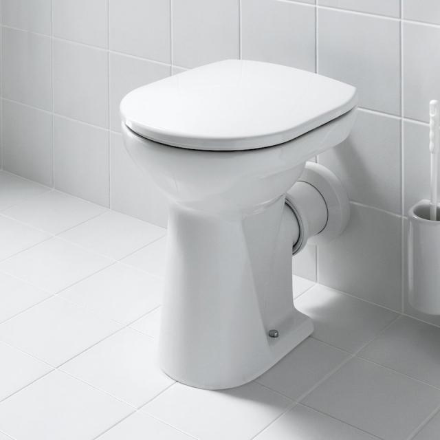 LAUFEN Pro floorstanding washdown toilet, short version white, with CleanCoat