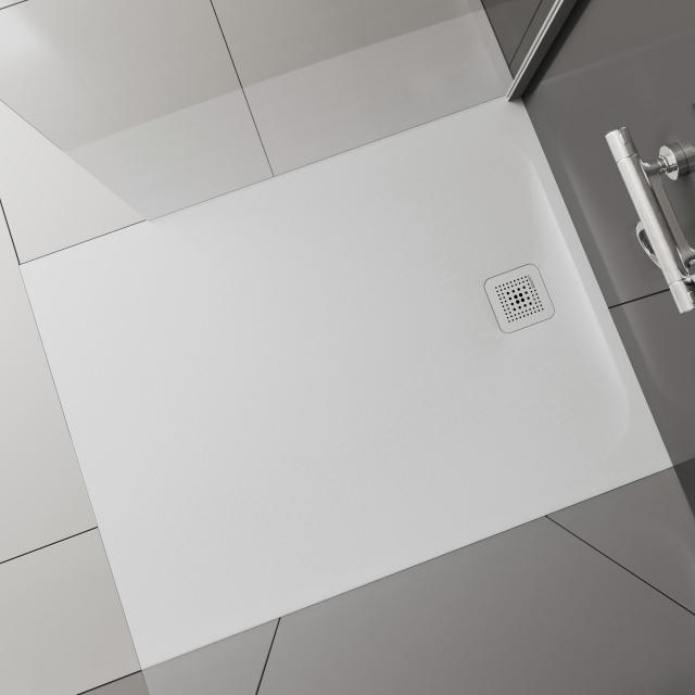 LAUFEN Pro Receveur de douche rectangulaire, évacuation sur le petit côté blanc mat