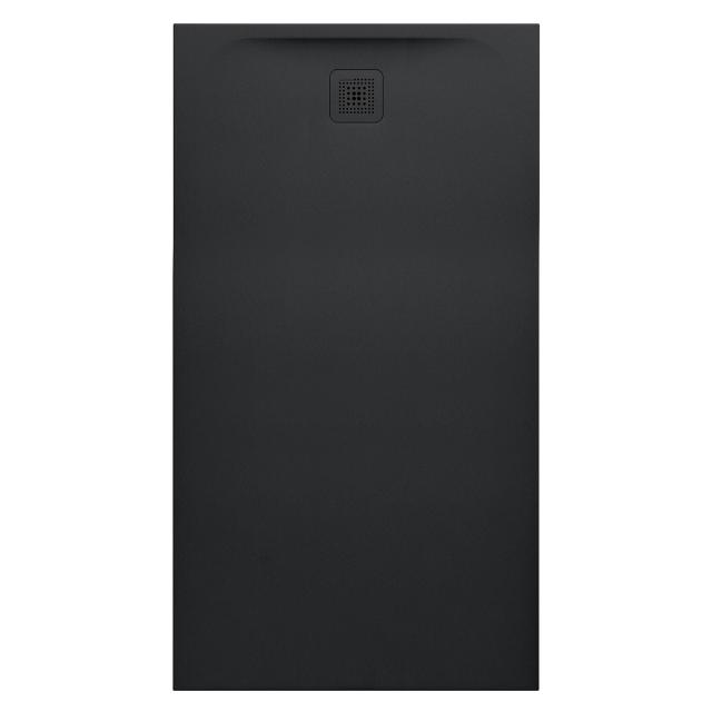 LAUFEN Pro rectangular / square shower tray, drain on the short side matt black