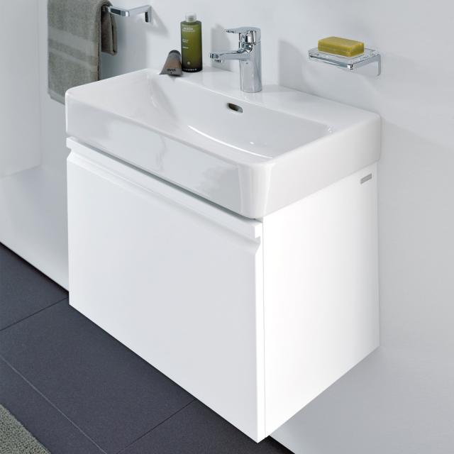 LAUFEN Pro S vanity unit with 1 pull-out compartment front matt white / corpus matt white, with inner drawer