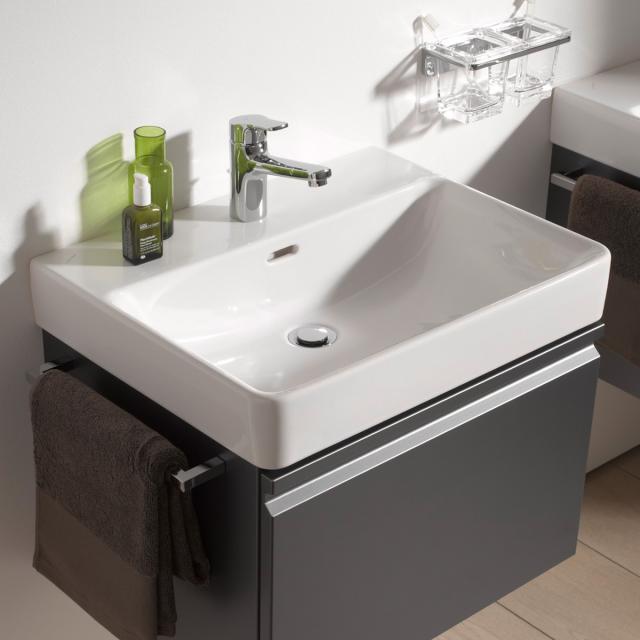 LAUFEN Pro S washbasin white, with CleanCoat, with 1 tap hole, ungrounded, with overflow