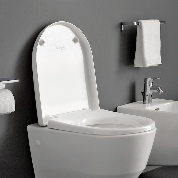 LAUFEN Pro toilet seat with lid for concealed fitting white, with soft-close