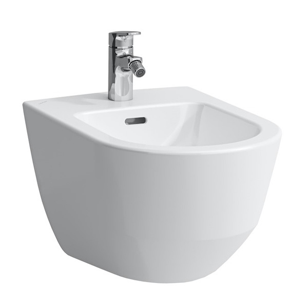 LAUFEN Pro wall-mounted bidet for external angle valves white, with CleanCoat
