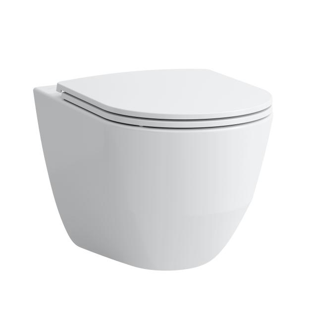 LAUFEN Pro wall-mounted washdown toilet Comfort, rimless white, with CleanCoat