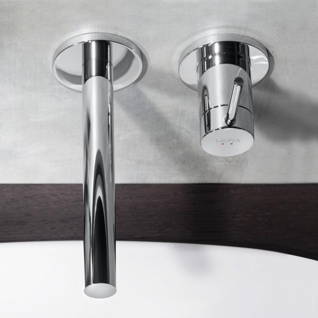 LAUFEN Twinplus wall-mounted basin mixer projection: 195