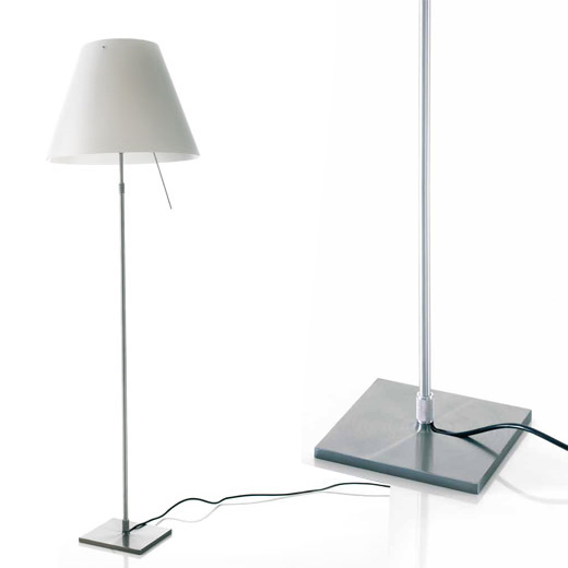 LUCEPLAN Costanza D13 t.i. floor lamp without lampshade, aluminium
