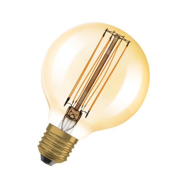 LEDVANCE Vintage Edition 1906 LED Globe80 Straight, E27 gold dimmable